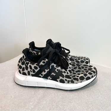 Adidas Swift Run Leopard Cheetah Print Knit Sneak… - image 1
