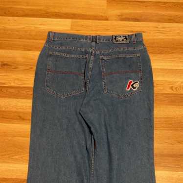 「激レア」JNCO 2000s デニム キングロゴ jnco Vintage Y2K JNCO Jeans Skull 33x32 Wide Leg Black Denim 90s