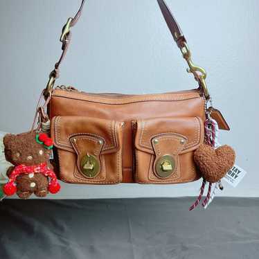 COACH Legacy Turnlock Shoulder Bag 　y2k SOLD Vintage Y2k Coach legacy handbag Limited edition Brown