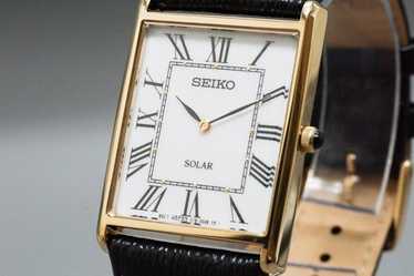 時計 seiko square tank solar Watch v115 Men's SOLAR Watch SEIKO 
