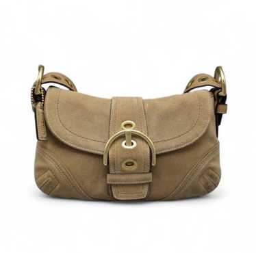 バッグ Coach Soho Signature Shoulder Bag suede Coach suede soho - Gem