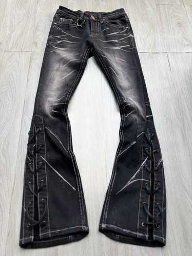 パンツ 00s xfrm japanese label flare denim Japanese brand xfrm - Gem