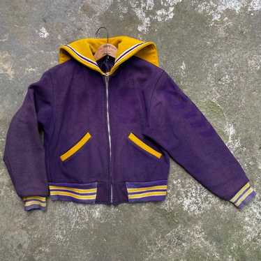 60’s 70’s BUTWIN Varsity Jacket Vintage Vintage Butwin Leather Wool Varsity Jacket Size 32 Letterman