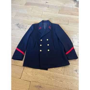 ジャケット・アウター Done FRENCH MILITARY BALMACAAN COAT ovy Army Jacket Original French Military Vintage Combat F2 Field