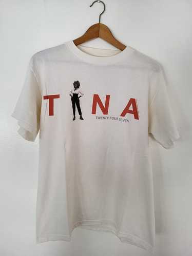 トップス 90S TINA TURNER TWENTY FOUR SEVEN XL Vintage 90s Tina Turner 24/7 Tour Concert Rap Tee T Shirt XL
