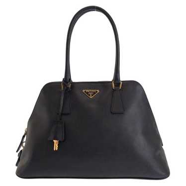 バッグ PRADA 2way leather hand bag black Prada Satchel 2-way bag in Black Soft Calfskin Leather
