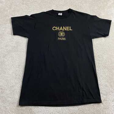 CHANEL DRI-FIT Tシャツ XL ブラック COCO 5 CHANEL ×NIKE DRI-FIT Tシャツ XL ブラック COCO 5 - メルカリ
