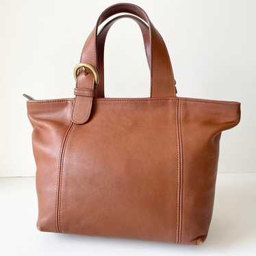 80’s OLD COACH TOTE BAG 80's COACH Tan Leather Vintage Large Shopper Tote Bag Made