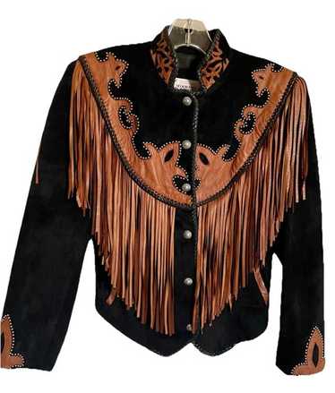 【DIAMOND LEATHERS】LEATHER WESTERN JACKET Diamond leathers jacket womens - Gem