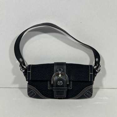 バッグ 00s coach 14968 one shoulder y2k black Coach G04S-9247 SMALL Vintage Black Soho Y2K Leather