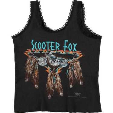 Vintage 90'S CMJ SCOOTER FOX Eagle Pattern Stars … - image 1