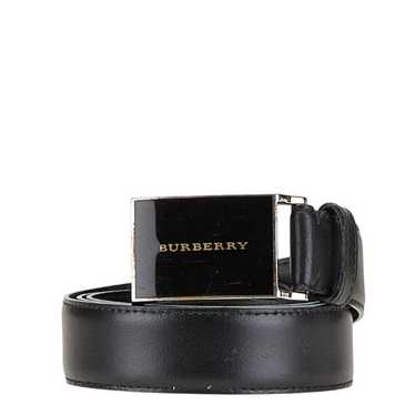 BURBERRY 黒 レザー ベルト Bロゴ Reversible Leather TB Belt in Black/tan - Men | Burberry