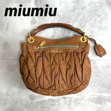 バッグ 90s MIU MIU LEATHER SHOULDER HAND BAG Miu Miu Shoulder Bag