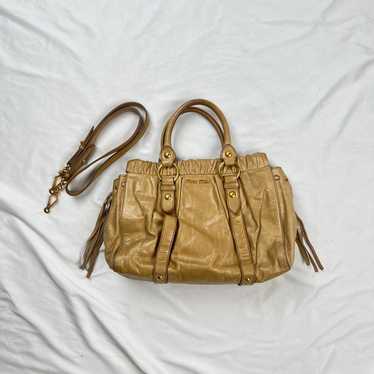 バッグ 2000s MIU MIU 2WAY SHOULDER BAG HAND BAG Miu Miu 2 Way Hand Bag Leather Shoulder Bag - OeD Vintage