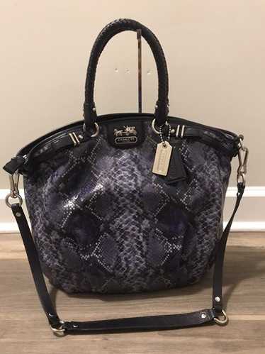バッグ Coach Madison Chevron Lindsey Satchel Coach Madison Lindsey Satchel/hobo Bag Duffle Tote Overnight