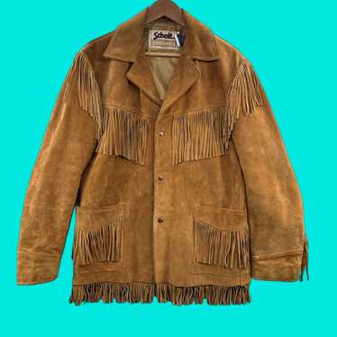 〈 SCHOTT 〉western fringe suede jacket $_57.JPG?set_id=8800005007