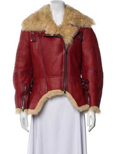 【美品・希少】Alexander McQueen フェザージャケット レッド 美品・希少】Alexander McQueen フェザージャケット レッド