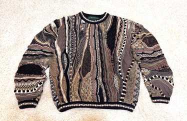 tundra ローゲージニット 3D vintage archive Vintage Tundra Canada Knit Sweater 3D Coogi Style 90's Men's