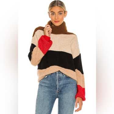 One Teaspoon Stevie Mixed Wool Color Block Stripe… - image 1