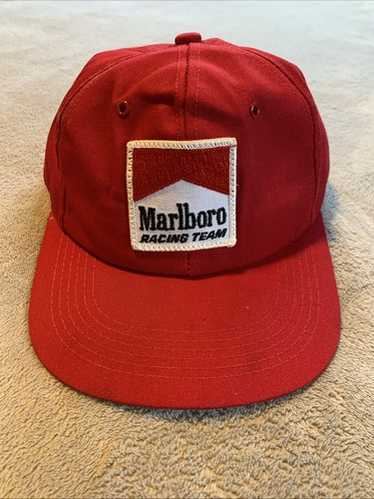 (激レア)80s marlboro cap usa vintage Vintage 80s 90s Marlboro Logo Red Cap Rare Streetwear Hat