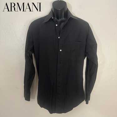 Giorgio Armani 90s 長袖シャツ ブラック Giorgio Armani long-sleeved button-up Shirt | Blue | FARFETCH