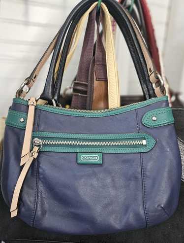 Vintage COACH ハンドバッグ オールレザー Green Green Vintage Coach Bag | eBay