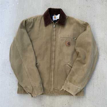 ジャケット・アウター 90s USA carhartt Detroit jacket JQ1472 90s Carhartt Detroit Jacket Grey Made in USA Size L Vintage