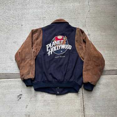 ジャケット・アウター 90s PLANET hollywood varsity jacket Vintage Planet Hollywood Varsity Jacket Small | Double