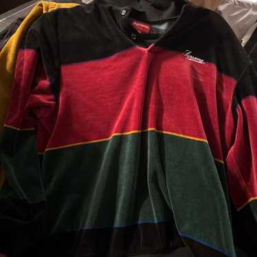 トップス supreme Stripe Velour Polo Supreme Stripe Velour Polo (SS21) - $110