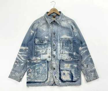 ジャケット・アウター 70's patchwork denim higanTokyo Vintage 70's Patchwork Denim Jacket // Made in France