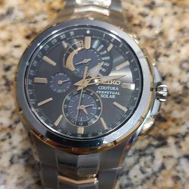 SEIKO COUTURA SOLAR 腕時計 Seiko Coutura Perpetual Solar v198 The best of Japanese