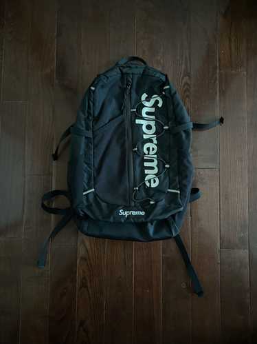 美品✨Supreme 2017AW CORDURA ブラックバックパック FW17 Supreme black backpack Cordura Fabric box logo