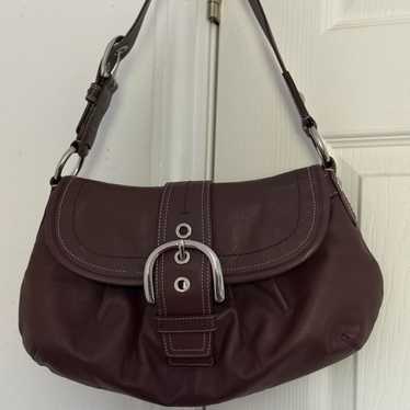 OLD COACH コーチ　Soho brown Leather Handbag Authentic Coach Soho Tan & Brown Leather Shoulder Bag Tote