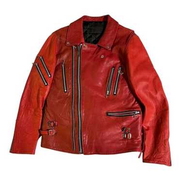 ジャケット・アウター undercoverism leather ridersjacket UNDERCOVER | BIKER BLOUSON