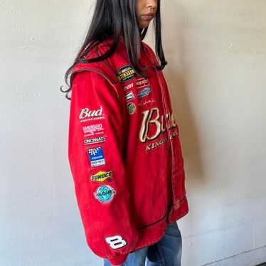 Bud Racing ジャケット 赤/黒/白 NASCAR King of Beers Red Black Budweiser Racing Jacket | eBay