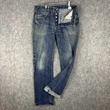 【新品未使用】Sugar Cane Lot 2009 W31 L34 Second Hand Sugar Cane & Co. Lot 2009 Slim Straight One Wash