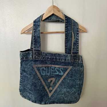 GUESS JEANS denim tote bag キーホルダーセット Denim Tote Bag | GUESS