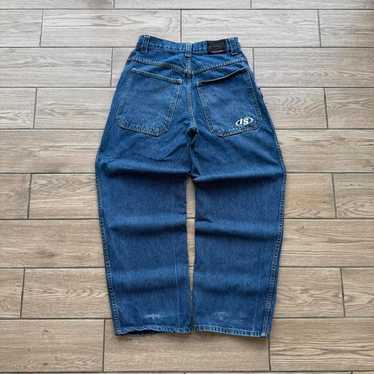 90s USA製 interstate jeans Vintage Men's Interstate Baggy Wide Leg Hip Hop Jeans 90s