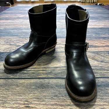 靴 REDWING / 8182 short engineer boots Red Wing Black Short Engineer Boots 8182 Rare Model Men's