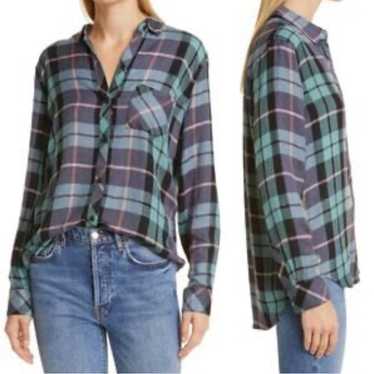 Rails Hunter Multicolor Lurex Button-Front Shirt … - image 1