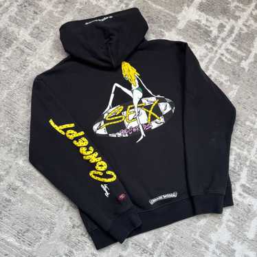 トップス CHROMEHEARTSMATTY BOY Sex Records Hoodie Chrome Hearts Matty Boy Sex Records Hoodie Citrus Men's - US