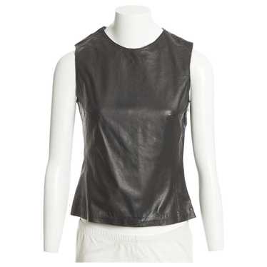トップス Ann Demeulemeester mesh vest Vintage Ann Demeulemeester Velvet Flocked Mesh Vest – Recess