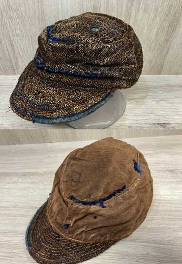 KAPITAL duffle ビッグ キャスケット USED加工 Boro ボロ KAPITAL duffle ビッグ キャスケット USED加工 Boro ボロ