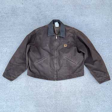 00s XL carhartt デトロイト ジャケット J97 DKB ブラウン Carhartt J97 DKBダークブラウン XLサイズ デトロイトジャケット