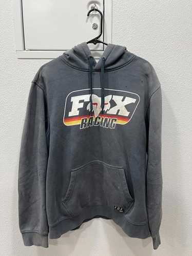 ”FOX THAT” リアルファーY2Kフーディー USA製 Vintage Y2K Fox Racing Graphic Pullover Hoodie Mens | Depop