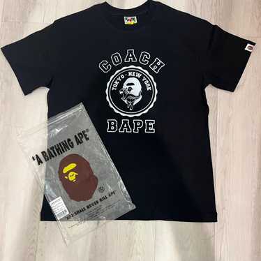 BAPE X COACH コラボ Tシャツ S 白 ホワイト Multi APE Bape x coach t - Gem