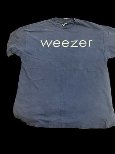 90s weezer/ROCK MUSICネイビー Tシャツ L 90s weezer/ROCK MUSICネイビー Tシャツ L