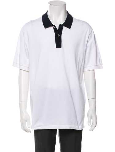 PRADA sports ポロシャツ ラバータグ ホワイト S PRADA sports ポロシャツ ラバータグ ホワイト S
