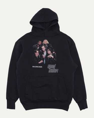 Balenciaga 18awスピードハンターフーディ AW18 Balenciaga 'Speedhunters' Black Zip-up Heavy Hoodie