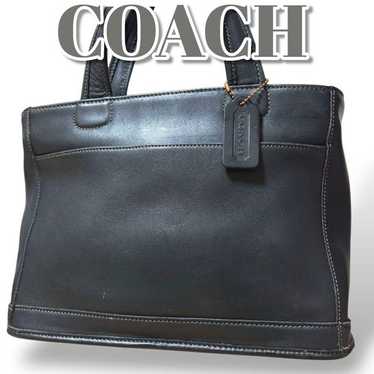 バッグ Old Coach Leather Tote Bag 9303 OLD COACH 9303 Vintage Hand Tote Bag Leather Brown Authentic